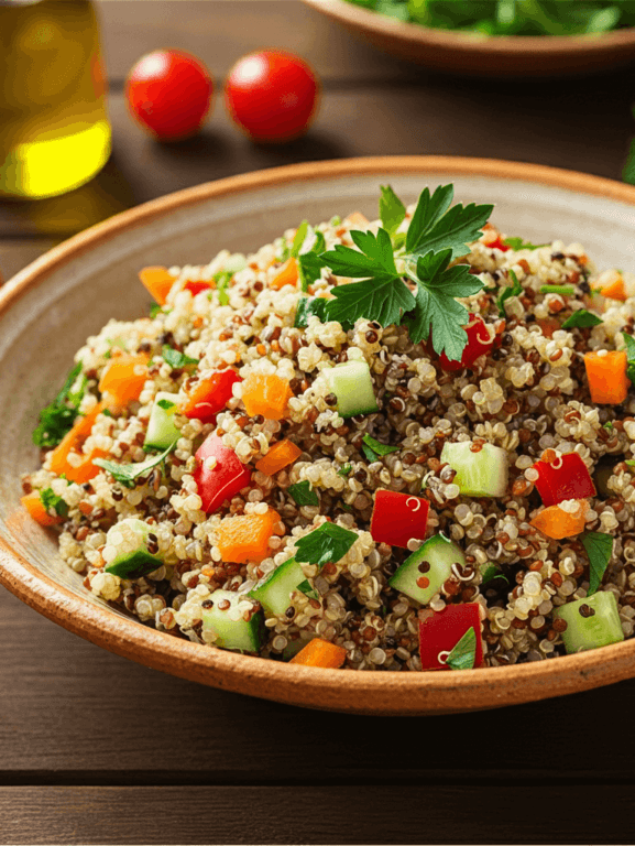 salada quinoa e legumes