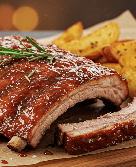 Costelinha de Porco ao Molho Barbecue