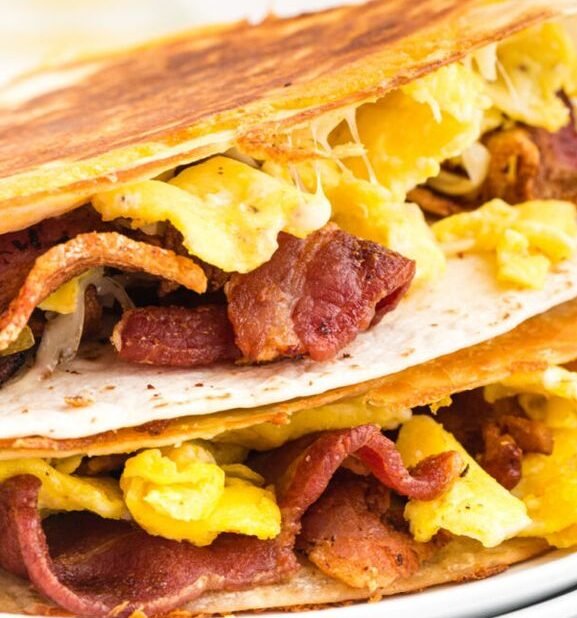 Quesadilla de Bacon e Ovo