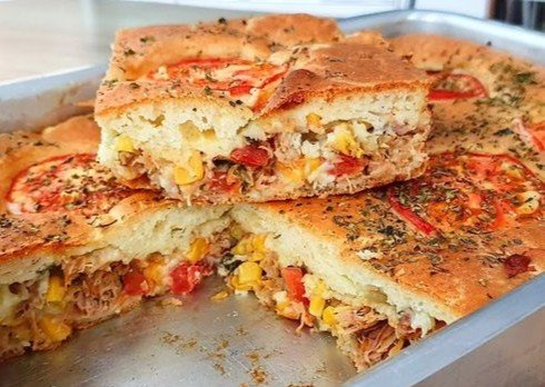 Torta de atum de Liquidificador
