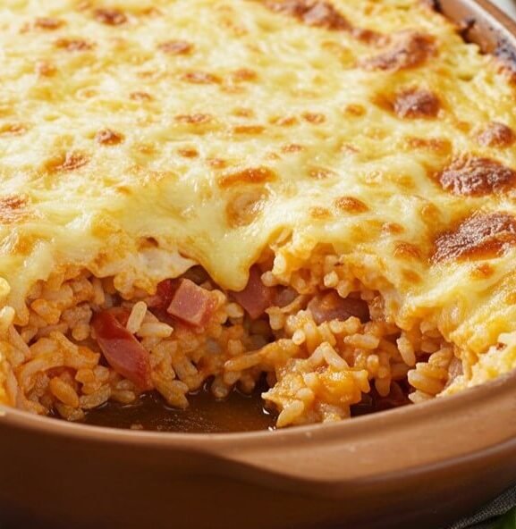 arroz de forno à parmegiana