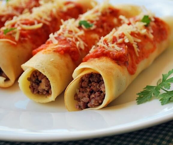 panquecas de carne moída