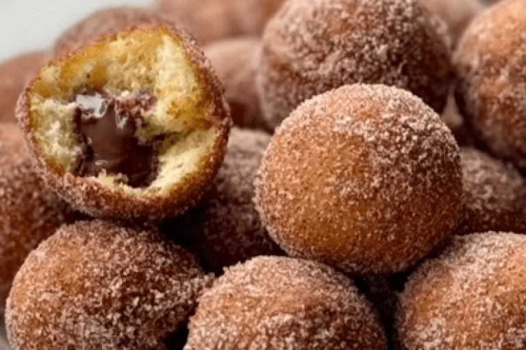 Bolinho de Chuva com nutella