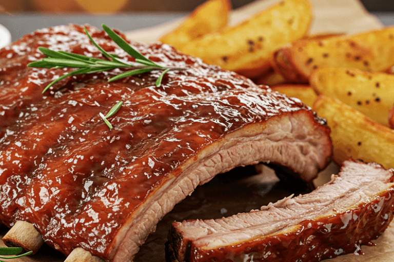 Costelinha de Porco ao Molho Barbecue