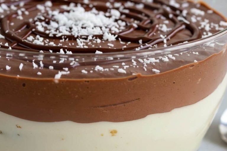 Doce Gelado de Chocolate com Coco Perfeito