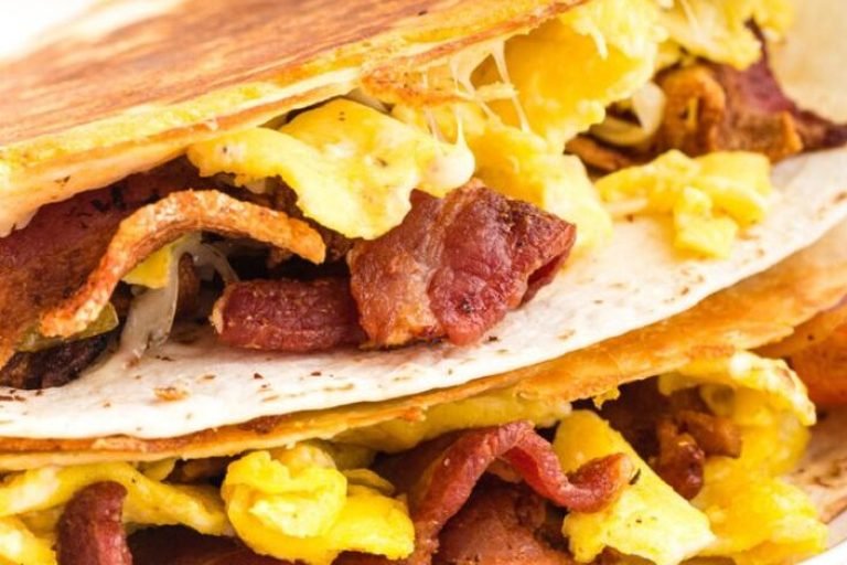 Quesadilla de Bacon e Ovo