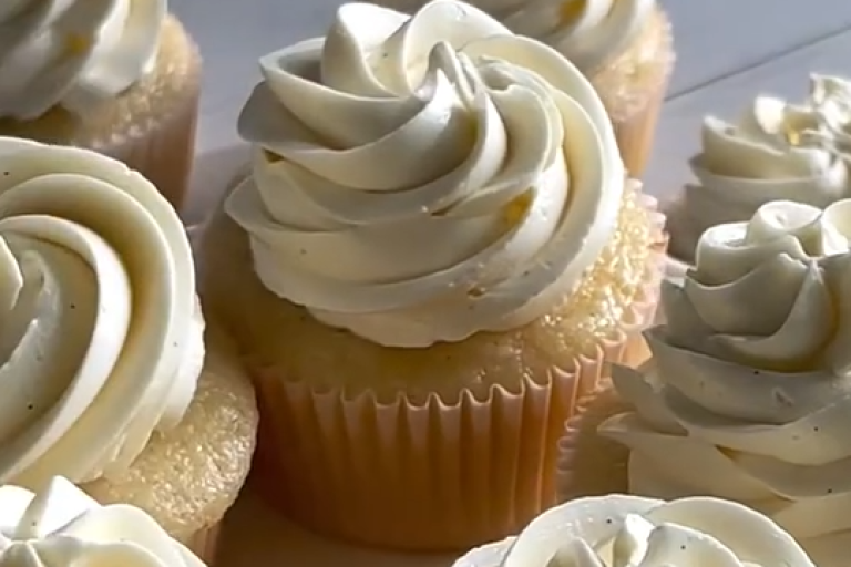 cupcake de baunilha