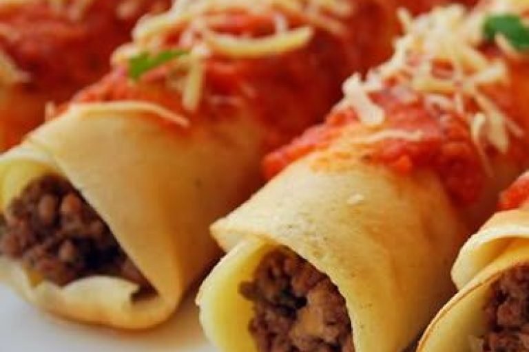 panquecas de carne moída