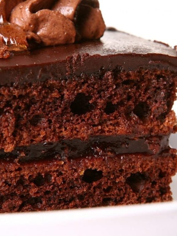 pedaço bolo chocolate