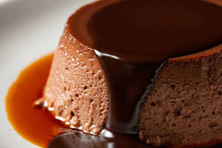 pudim de chocolate