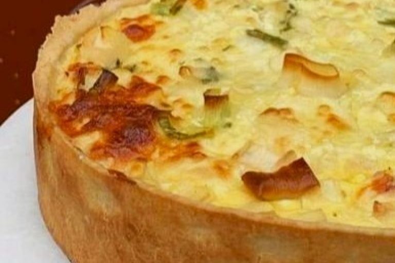 quiche de alho poró