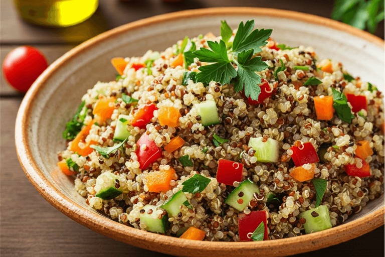 salada quinoa e legumes